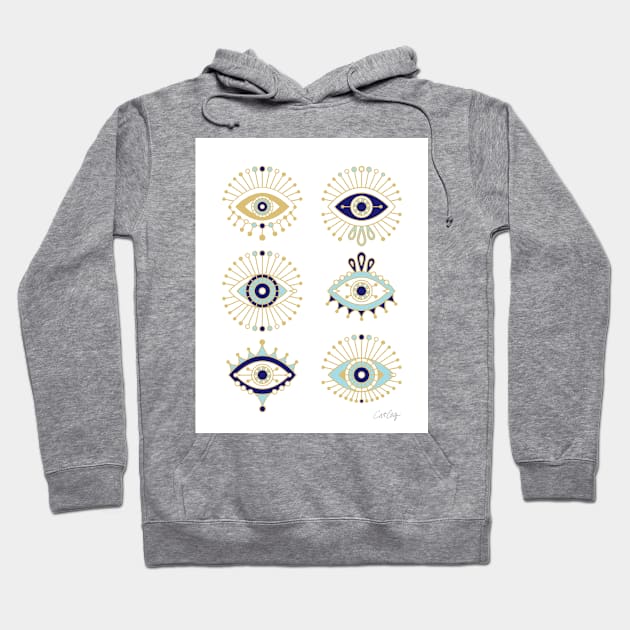 evil eyes Hoodie by CatCoq